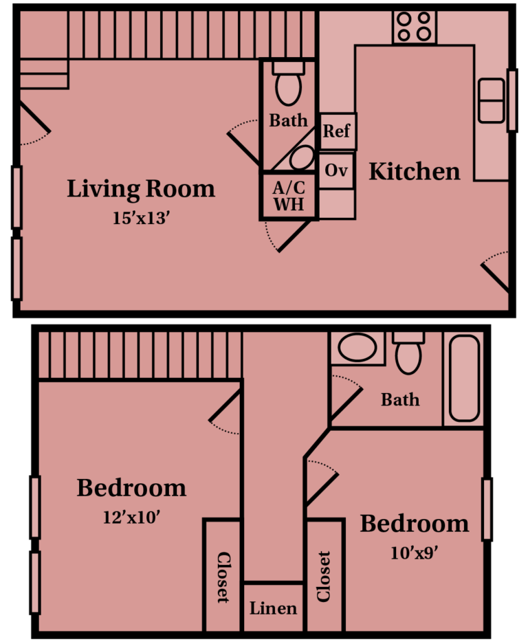 Poteau Apartment, Pleasant Valley floor plan