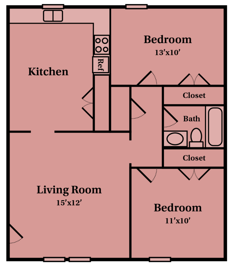 Poteau Apartment, Serenity Heights floor plan